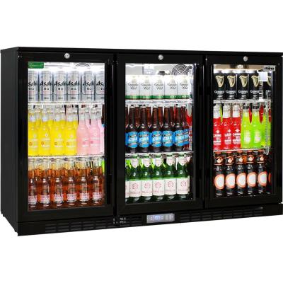China Amazon Single-temperature CE Certificate Commercial Beer Glass Door Bar Cooler Glass Cold Drinks Custom Fridge Bar Fridge for sale