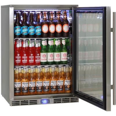 China Custom Sale China Single-temperature CE Certificate Beer Bar Fridge Bar Cooler Glass Hot Cold Drinks Door Bar Fridge for sale
