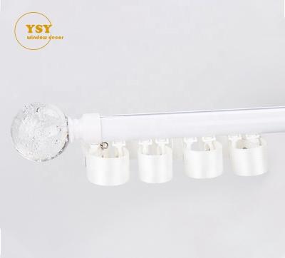 China Durable Flexible Ripplefold S Track Curtain Rail Wave Aluminum Extrusion Linear Ripple Railings With Runner for sale