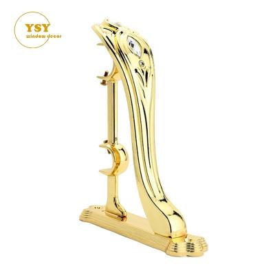 China Contemporary 28/19 mm Metal Window Hardware Double Curtain Brass Copper Bracket 28/28mm OEM ODM Manufacture for sale