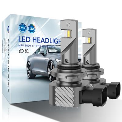 China Aviation Aluminum All In One 360 Degree Dimmable Super Bright 36W 2800LM 9006 Super Bright Small Size Ultra-thin Mini LED Beam Headlight Bulb for sale