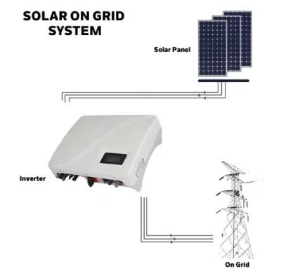 Cina 10kw pannelli solari e inverter solare su rete sistema di energia solare per tetto di casa kit pannello solare in vendita