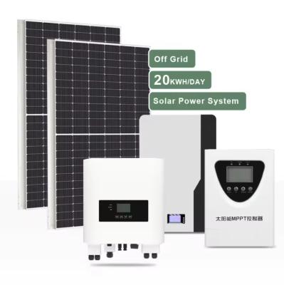 Cina Sistema di montaggio dell'energia solare per uso domestico 1KW 5KW 10KW 20KW Off Grid Sistema di pannelli solari per la casa in vendita