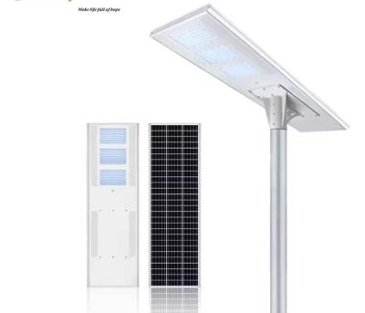 China La mejor venta de luz de carretera IP65 a prueba de agua para exteriores integrada 100W All In One LED Solar Street Light en venta