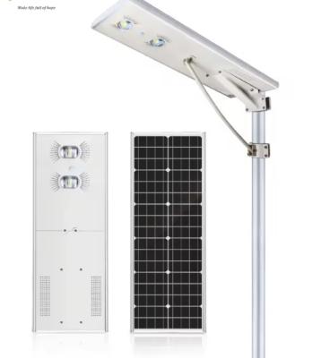 China Todos en una luz solar de la calle 30w 40w 60w 80w luz de jardín lámpara de carretera con MPPT y batería de litio en venta