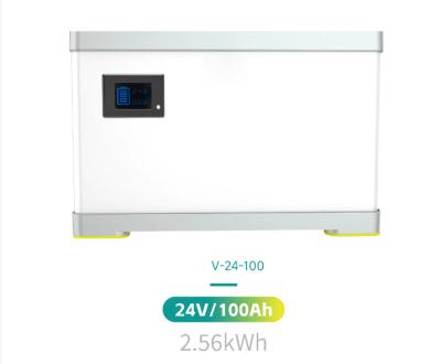 China Solar Battery Rechargeable For klift Battery 24V 100Ah Lifepo4 Traction Battery Solar Kit 3kw for sale