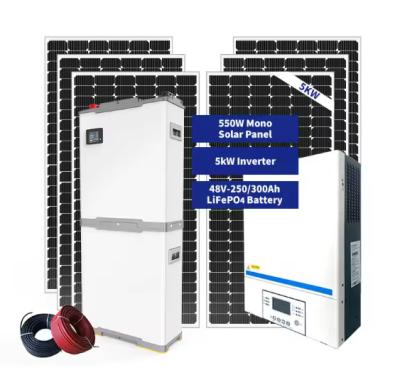 Cina Generatore di energia a 5000w 5KW Off Grid Sistemi di energia solare 10kw Stazione di energia solare in vendita
