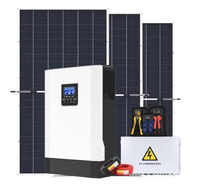 Cina Sistema solare completo professionale fuori rete Kit solare ibrido da 5000 Watt Mttp 5KW 8KW 10KW 6KW Sistema di energia solare in vendita