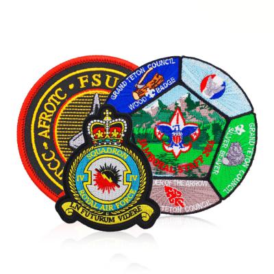 China Handmade Personalized Iron-on Patch Design Custom Letters Stick-on Logo Embroidery Patches for Clothing for sale