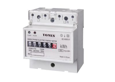 Chine Compteur d'électricité de ménage de YEM011TG avec l'installation commode, 88x75x73mm à vendre