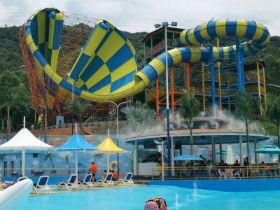 China Chasm Big Water Slide Customizable 4-Person For Family Exciting for sale