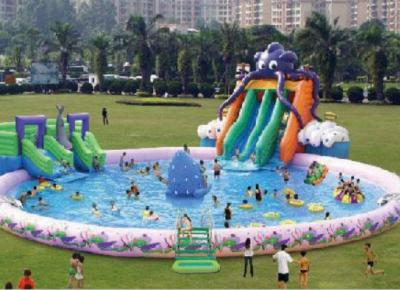 Cina Large Inflatable Water Slide With Pool Adult Water Slide Bounce House Inflatable Slide in vendita