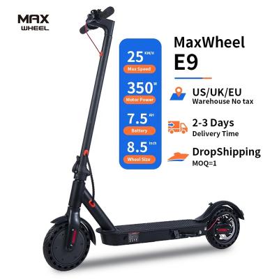 China 36V 10Ah Adult Electric Scooter 350W Battery E9 Two Wheel Unisex Powerful Motor Durable With 3 Speed Mode for sale