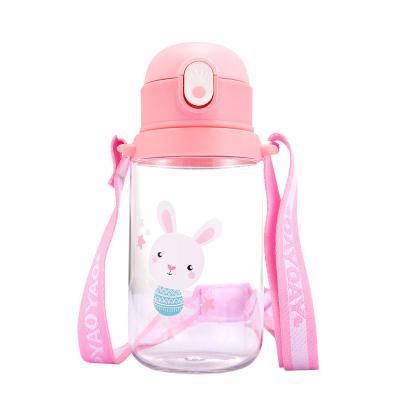 China Sustainable Custom Plastic Water Bottles Kids Reusable Water Bottle With Custom Logo for sale