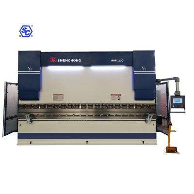 China Sheet Metal Machining Fast Speed CNC Servo Hybrid Press Brake Machine WDK-200T/3200 for sale