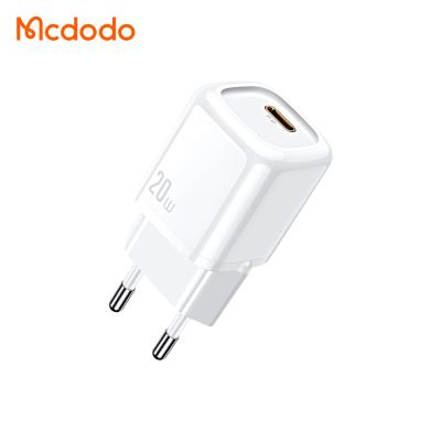 China 20W PD Fast Charging Mcdodo Design New 20 Watt Fast Charging USB-C Port 20W PD Single USB Wall Charger For iPhone12/12Pro/mini/Max Pro for sale