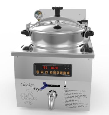 China Digital Panel 16L 3KW 220V/110V Chicken Express Counter Top Pressure Fryer for sale