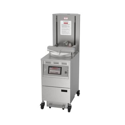 China 6HD Elektro 12KW 380V 28L 6 Bratflasche Große Produktivität Runde Auto Lift Brötcher Huhn Druckbrötcher zu verkaufen