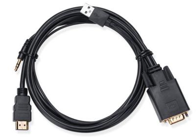 China Cable de centro de cobre Chrome - vivienda plateada del monitor de los conductores HDMI de la aleación del cinc en venta