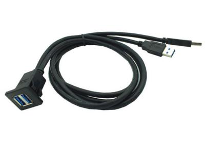 China Dubbel zet de Gegevenskabel USB 3,0 van de paneelcomputer Vrouwelijk op Water Bestand Comité voor Voertuigen Te koop