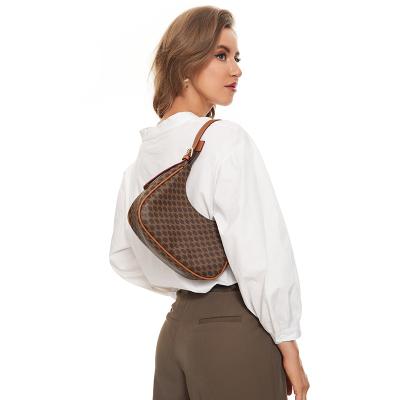 China Waterproof Fashion Lady Shoulder Bag Women Sling Genuine Leather Armpit Cross - Body Bag Women Lady Armpit Shoulder Bag for sale