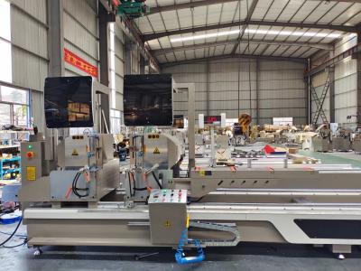 China Digtial Display Double Mitre Cutting Off Saw Front Blade Sawing Machine For Aluminum And UPVC for sale