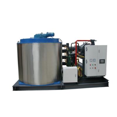 China Stainless steel case 15t per day fish factory unit ice maker machine with air cooled condenser for sale