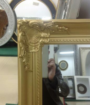 China 2018 Decorative Bedroom Wooden Floor Framed Stand Dressing Mirror For Sale for sale