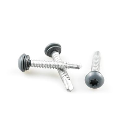 China Pan Head #8 #10 Painted Stainless Steel Self Drive Self Drilling Screw DIN7504N Manufacturing Torx High Quality Customized for sale