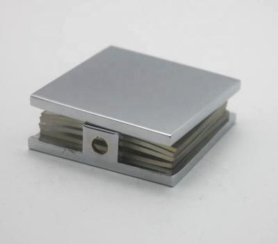 China Zinc Alloy Zinc Alloy Glass Flange For Bathroom Door for sale