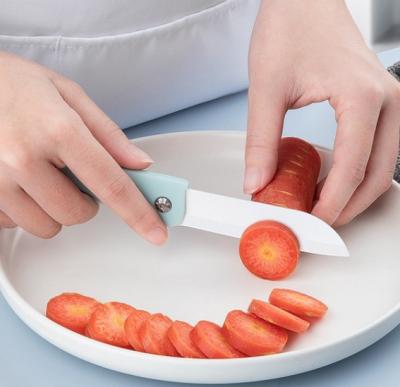 China Ceramic Ring Knives Pocket Kitchen Knife Set Accessories Desktop Mini Folding Knife for sale