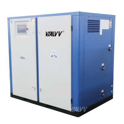 China 22KW Display Water Electric High Speed Low Noise Silent Oil Free Lubrication OEM Industrial Screw LCD Air Compressor For Food for sale