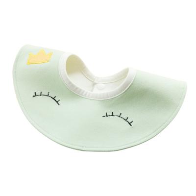 China New Style 360 Premium Double Layer Antibacterial Waterproof Cotton TPU Layer Tree Muslin Baby Bib Custom Made for sale