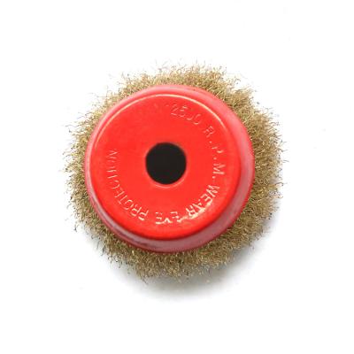 China Industrial High Performance Steel Wire Disc Sweep Stainless Wire Lint Wheel Brush for sale