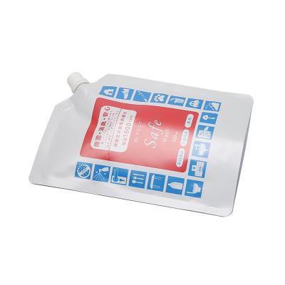 China Nozzle Bag Customized Factory Printing Packaging Bag Cosmetic Liquid Doypack Customized for sale
