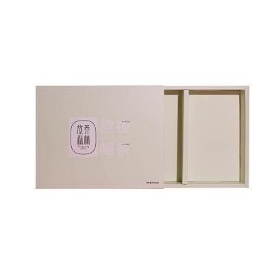 China Handmade Custom Cardboard Jewelry Drawer Packaging Box Drawer Gift Cosmetics Packaging Paper Box for sale