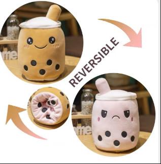中国 オーダーメイド ロゴ 双面 逆向き カラー ミルク ティー カップ プルーシュ トイ 販売のため