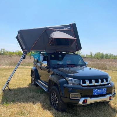 China Straight tying type 4 person car outdoor hard roof top shell tent for sale for sale