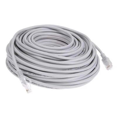 China Outdoor telecommunication 15M LAN cable cat5 ethernet cat5e network cable for laptop low voltage cable for sale