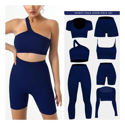 China American Style Breathable Underwear Fashion Women Fitness Yoga Bra Seamless Set for sale