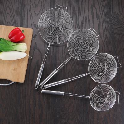 China Sustainable Kitchenware Stainless Steel Strainer Noodle Colander Stainless Steel Food Strainer for sale