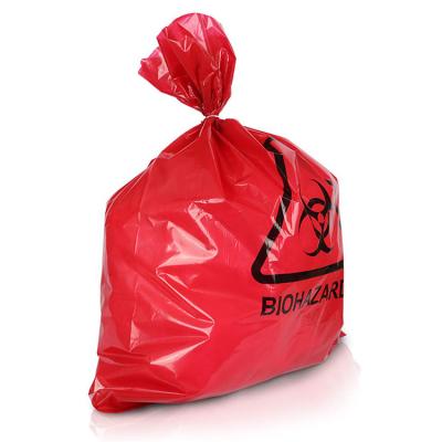 Κίνα Gravure Printing Infection Prevention Supplies Red Biohazard Disposable Waste Bag For Infectious Waste προς πώληση