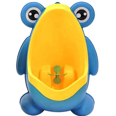 China Eco-freindly/Wall Can Be Placed Or On Ground Kids Baby Potty Training Toilet Good Quality Cute Frog Urinal For Boys To Pee for sale