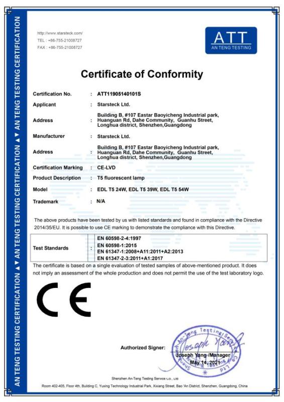 CE - Starsteck Ltd
