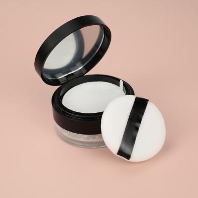 China OEM Own Brand Waterproof Luxury Loose Powder Oil Control Custom Setting Black Loose Powder Packaging for sale