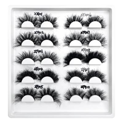 China Wholesale Natural Mink Curly Eyelashes Private Label Mink Lashes Hand Made Eyelash for sale