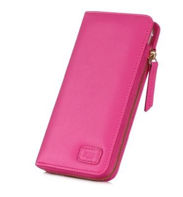 China Popular Design With Card Slots New Next Universal Case For Zipper Female Design Wallet PU Leather Mobile Phone Case For Iphone6 4.7inch for sale