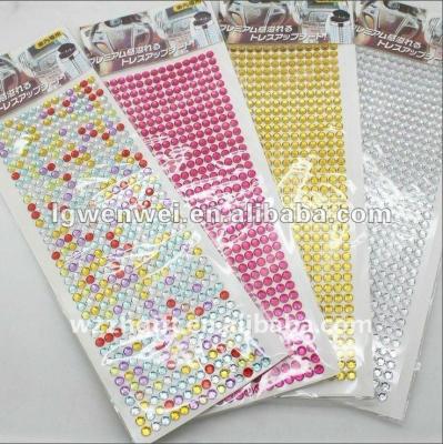 China decorative sticker phone sticker/crystal sticker for car for sale