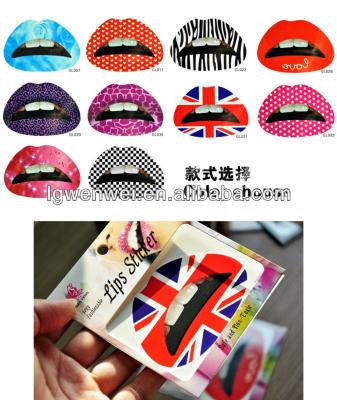 China temporary lips tattoo stickers for sale