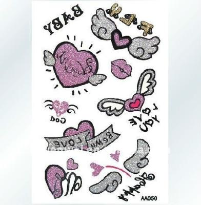 China Butterfly Glitter Temporary Tattoo for sale